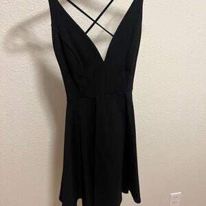 Lulu's Black Backless Dress
